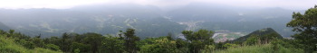 雨乞山展望台のパノラマ