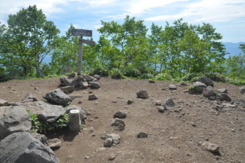 黒檜山の山頂（標高1827.6m）