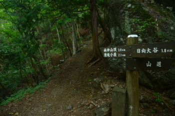 両神山頂まで3.9km地点