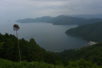 展望所から琵琶湖の眺め