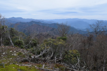 笠捨山の西峰の眺めです。その１