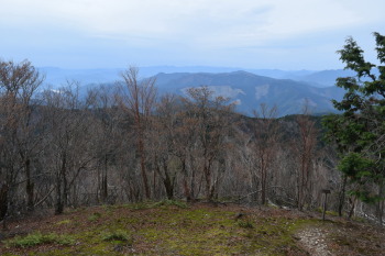 笠捨山の西峰の眺めです。その２