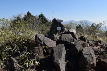 倉木山の山頂（標高1160m）