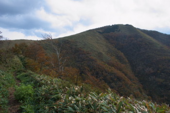 上蒜山と中蒜山の鞍部（標高985m）
