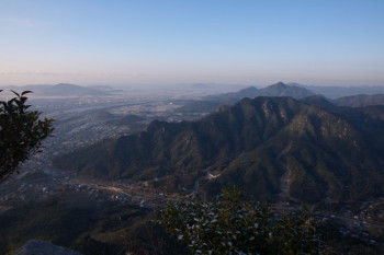 右田ヶ岳から見た西目山
