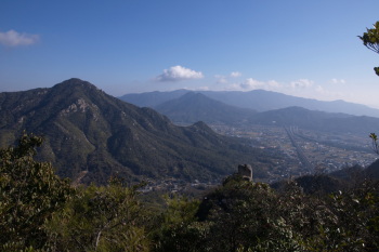 右田ヶ岳方面の眺望