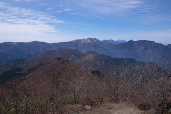 西赤石山の眺望