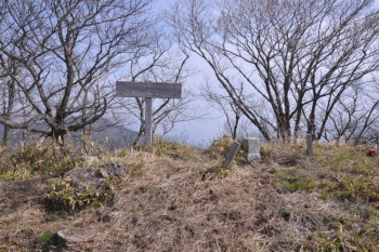 達磨ヶ峰の山頂（標高912.7m）